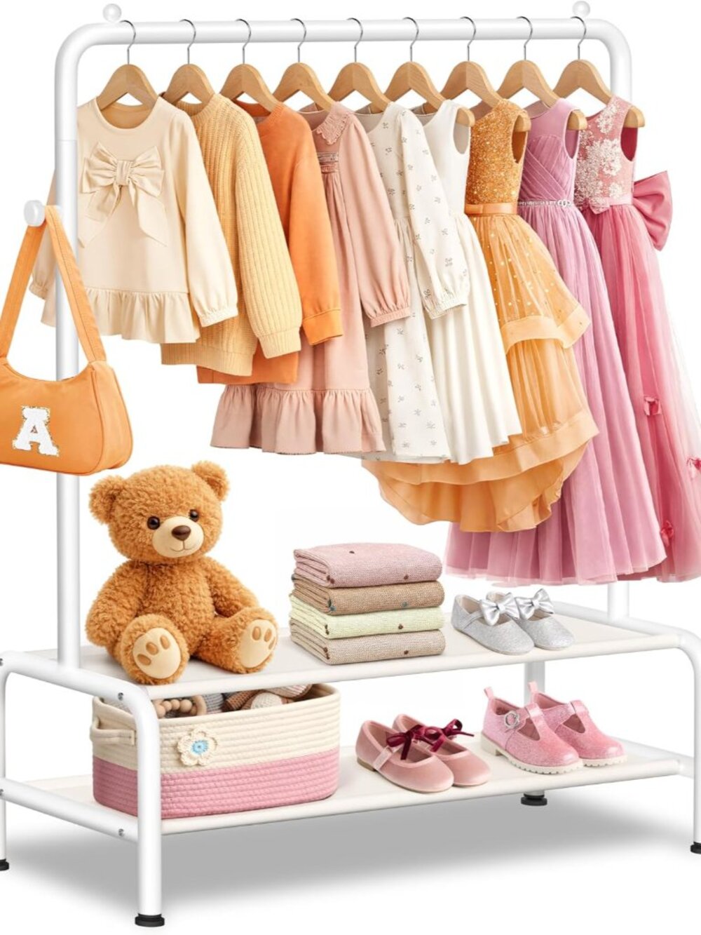 Kids Clothing Rack - Dress Up Clothes Rack - Baby Toddler Closet - Mini Freestan